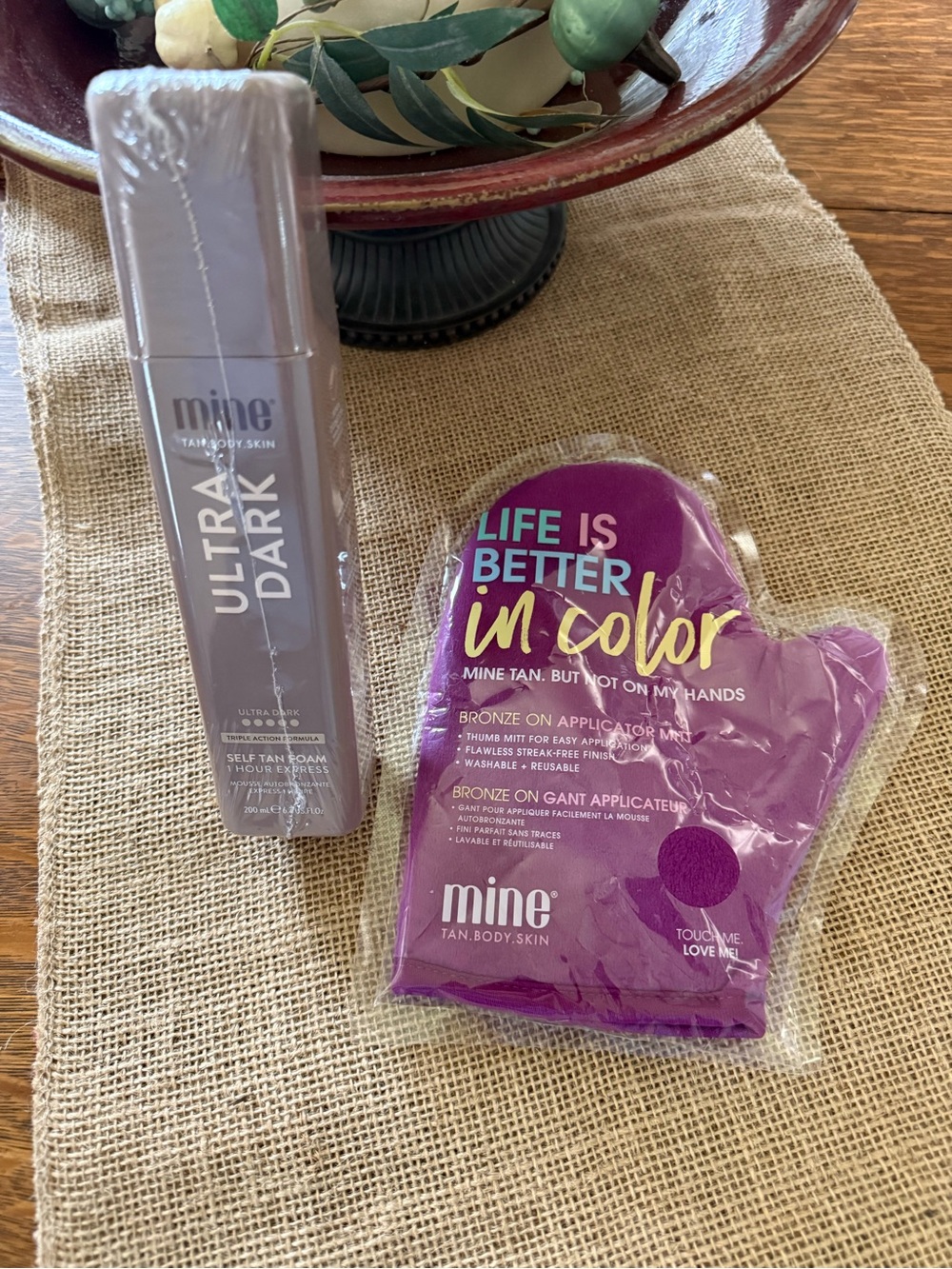 MineTan Ultra Dark Self Tanning Foam and Mitt